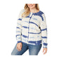 INC International Concepts Women's Cotton Tie-Dye Sweater Navy Size Small