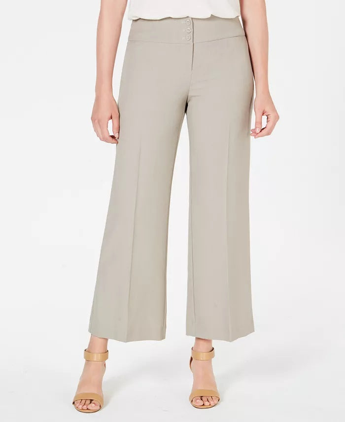 Style & Co Women's Stretch Wide-Leg Pants Brown Size 6