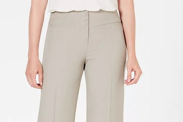 Style & Co Women's Stretch Wide-Leg Pants Brown Size 6