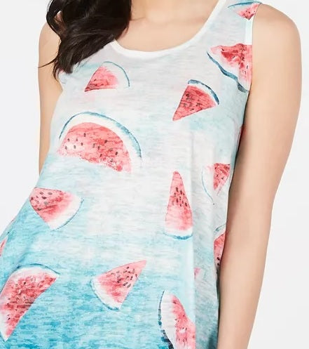 Style & Co Women's Graphic-Print Swing Tank Top White Size Medium