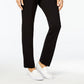 Karen Scott Women's Petite Velour Pull-On Pants Black Size Petite