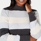 Karen Scott Women's Ribbed Mock-Neck Cotton Sweater Bright Blue Size X-Large