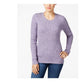 Karen Scott Women's Cotton Marled Knit Sweater Purple Size X-Small