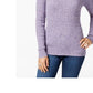 Karen Scott Women's Cotton Marled Knit Sweater Purple Size X-Small