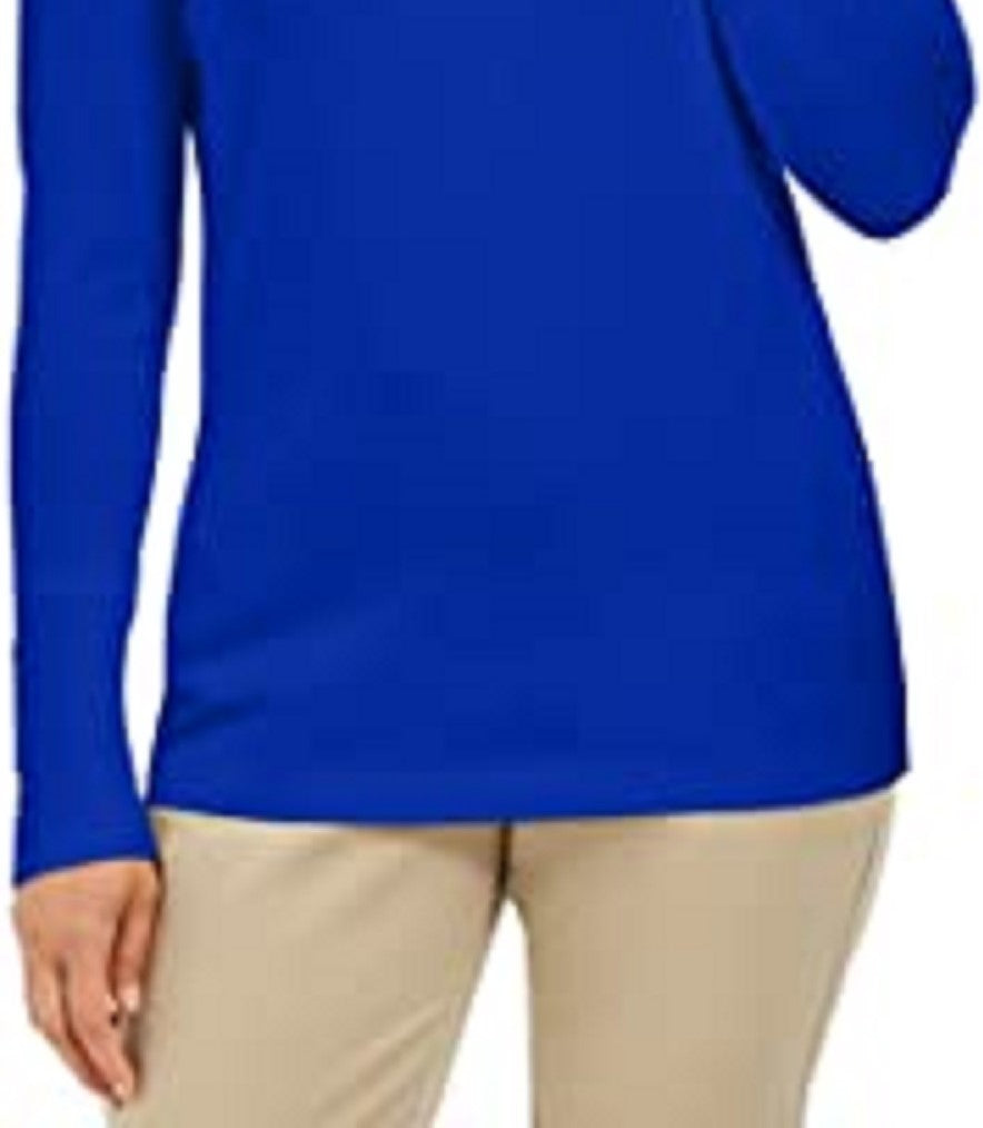 JM Women's Collection Stud-Sleeve Pullover Turtleneck Sweater Blue Size XX Large