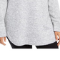 Style & Co Women's Plus Size Waffle-Knit-Trim Cowlneck Sweater Gray Size 3X