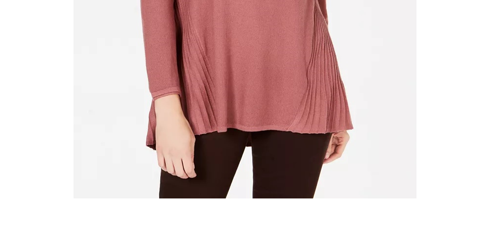 Style & Co Women's High-Low Tunic Sweater Dark Orange Size Extra Large