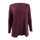 Style & Co Women's Seam-Front Tunic Sweater Purple Size X-Large