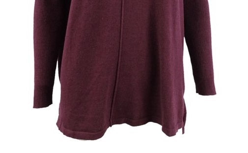 Style & Co Women's Seam-Front Tunic Sweater Purple Size X-Large