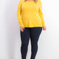 Charter Club Women's Merino Wool Button-Cuff Crewneck Sweater Gold Size Large