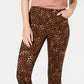 Charter Club Women's Petite Printed Lexington Straight-Leg Jeans Brown Size 6 P