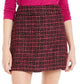 Maison Jules Women's Tweed Mini Skirt Dark Pink Size 2