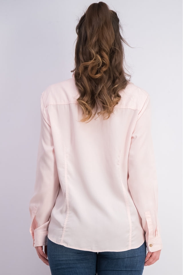Charter Club Women's Solid Corduroy Shirt Pink Size Medium