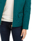 Charter Club Women's Quilted Mandarin-Collar Jacket Blue Size Large