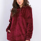 Ideology Women's Plus Size Half-Zip Faux-Fur Hoodie Medium Red Size One Size