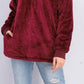 Ideology Women's Plus Size Half-Zip Faux-Fur Hoodie Medium Red Size One Size