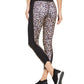 Ideology Women's Colorblocked Leopard Print Leggings Beige khaki Size XX-Large