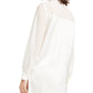 Alfani Women's Tunic Button Up Shirt White Size Large