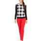 Charter Club Women's Buffalo Check Family Sweater White Size XX-Large
