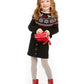 Charter Club Little Girls Fair Isle Family Sweater Black Size 4T