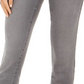 Style & Co Women's Curvy Fit Skinny Bling Pocket Jeans Charcoal Size 4