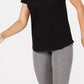 Ideology Women's  Mesh-Back T-Shirt Black Size Small