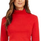Charter Club Women's Pima Turtleneck Top Medium Red Size Small