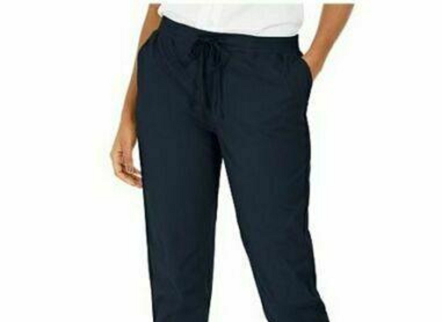 Style & Co Women's Pull On Cuffed Utility Pants Dark Blue Size 4