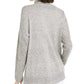 INC International Concepts Women's Melange Cowlneck Sweater Gray Size Small
