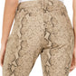 Style & Co Women's Curvy Tummy Control Printed Skinny Jeans Brown Size 6