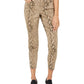 Style & Co Women's Curvy Tummy Control Printed Skinny Jeans Brown Size 12