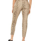 Style & Co Women's Curvy Tummy Control Printed Skinny Jeans Brown Size 12