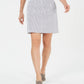 Karen Scott Women's Corded Striped Skort Navy Size 12