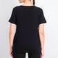 Karen Scott Women's Crochet-Trim Split-Neck Top Black Size Small