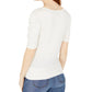 BCX Junior's Knot Front Top White Size Large