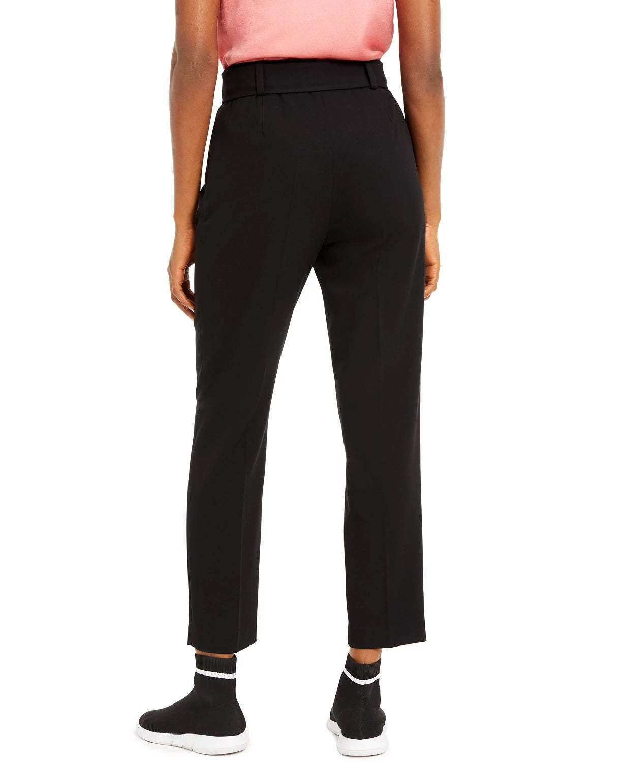 Bar III Women's Belted Pants Black Size 0