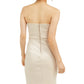 City Studios Juniors' Strapless Wrap-Skirt Dress Gold Size 13