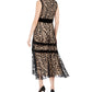Taylor Women's V-Neck Velvet-Flocked Maxi Dress Black Size 8