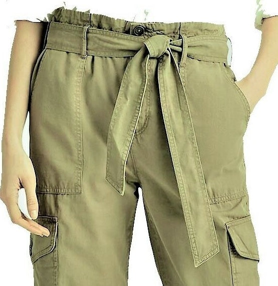 Ralph Lauren Wome's Green Belted Cargo Pants Green Size 12