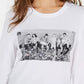 Love Tribe Junior's Cotton Friends Graphic T-Shirt White Size X-Large