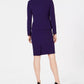 Le Suit Women's Petite Wing-Collar Skirt Suit Dark Purple Size 2P