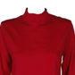 Charter Club Women's Cotton Mock-Neck Top Medium Red Size X-Large