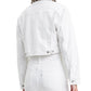 Levi's Women's Limited Cropped Denim Trucker Jacket White Size Large