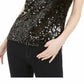 Leyden Women's Sequin Camisole Black Size X-Large