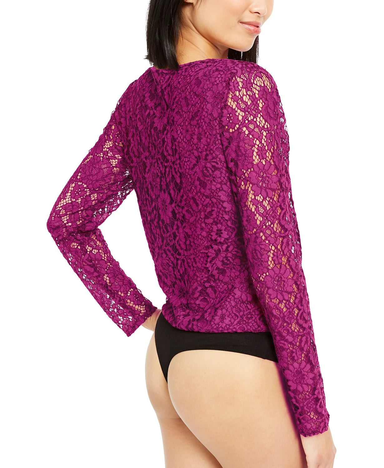 Leyden Women's Lace Bodysuit Pink Size Large