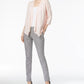 Alfani Women's Linen Open-Front Cardigan Natural Size Large
