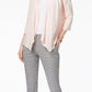 Alfani Women's Linen Open-Front Cardigan Natural Size Large