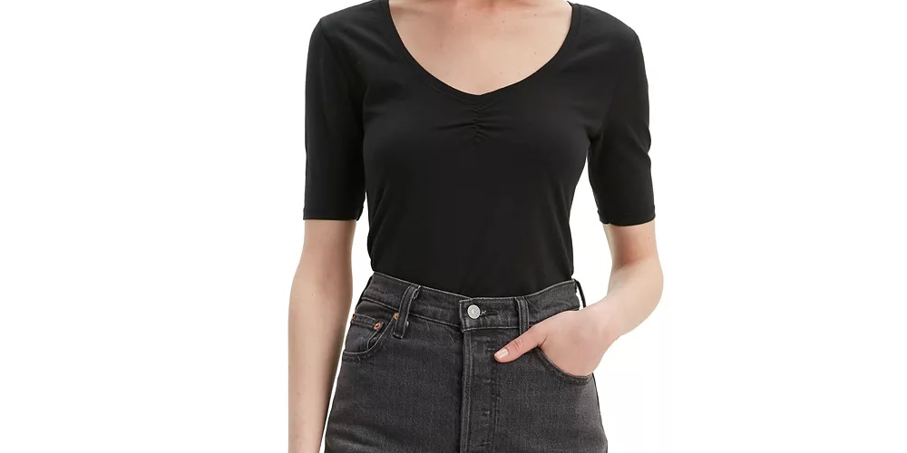 Levi's Women's Cecilia T-Shirt Black Size X-Small