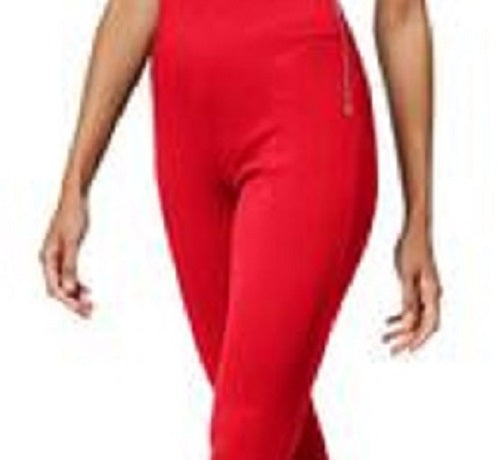 INC International Concepts Women's Zip-Detail Skinny Pants Dark Red Size 2 Petite