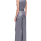 Tommy Hilfiger Women's Metallic Jersey Jumpsuit Blue Size 6